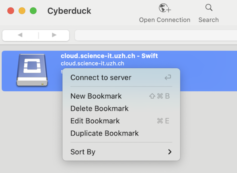 connection screenshot